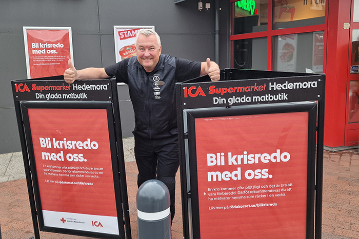 ICA-handlare Joakim  Jansson.