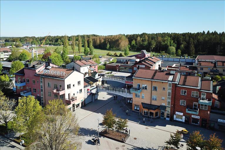 Bro centrum i Upplands-Bro kommun.